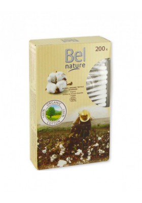 Bastoncitos 100% Algodón Bio 200 uds Bel Nature
