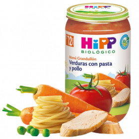 Potitos HIPP Verduras, Pasta y Pollo 12M+ 250gr