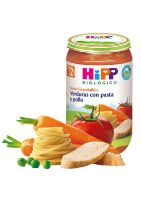 Potitos HIPP Verduras, Pasta y Pollo 12M+ 250gr