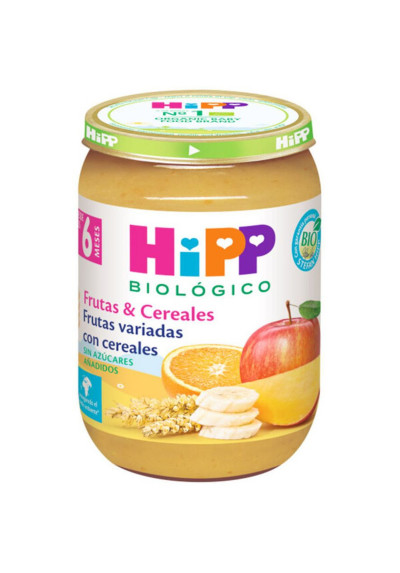 Potito Frutas Variadas & Cereales HiPP 250gr 6M+