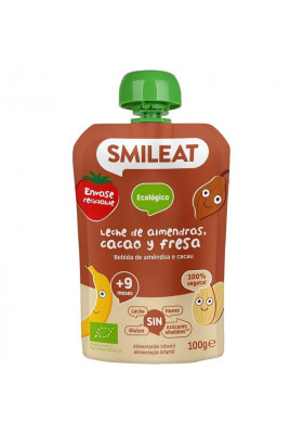 Bebible Leche Almendras Cacao Fresa +9m Eco 100g Smileat