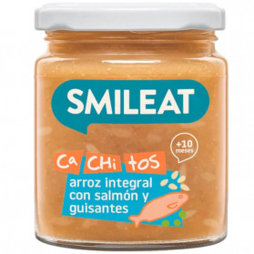 Potito Cachitos Arroz Integral con Salmon y Guisantes 230g Smileat