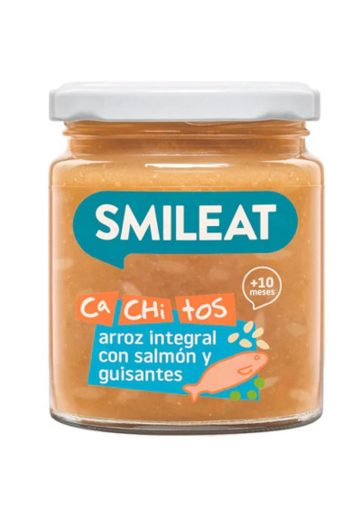 Potito Cachitos Arroz Integral con Salmon y Guisantes 230g Smileat
