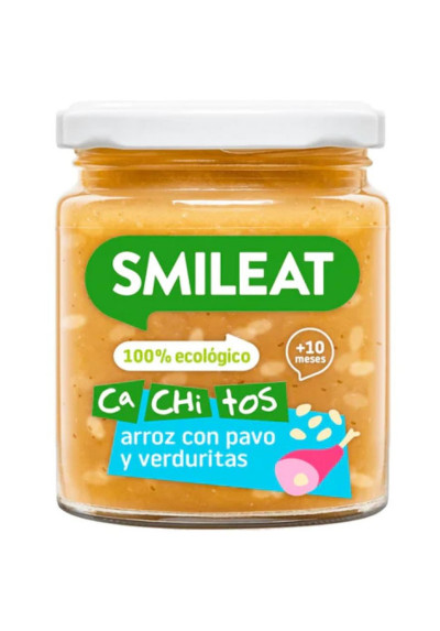 Potito Cachitos Arroz Pavo y Verduras SinGluten Eco 230g Smileat
