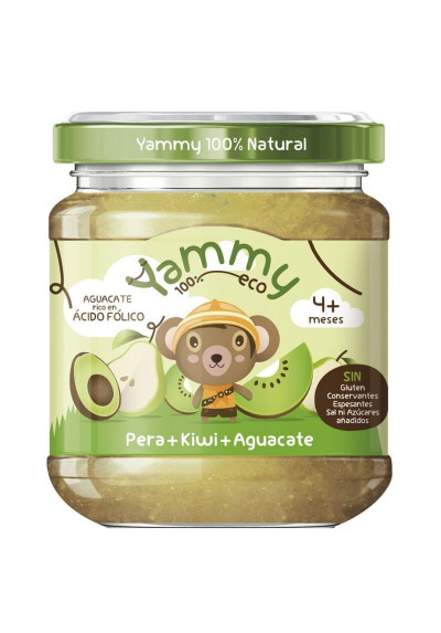 Potitos Pera Kiwi Aguacate Eco +4M Yammy 195gr