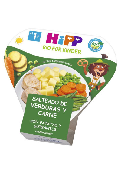 Salteado Verduras Carne Patatas y Guisantes Bio 250g Hipp