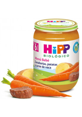 Potitos HIPP Zanahoria, Patata y Ternera 6M+ 190gr