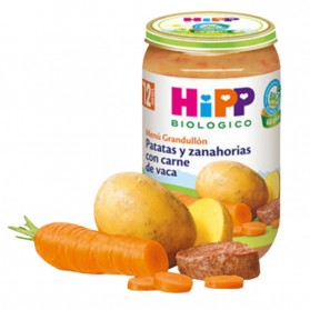 Potitos HIPP Patata, Zanahoria & Carne 12M+ 250gr