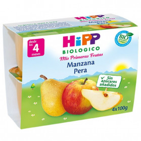 Potitos HIPP Manzana & Pera 4M+ 100gr x4