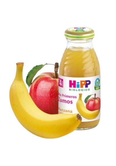 Zumo HIPP Plátano & Manzana 4M+ 200ml