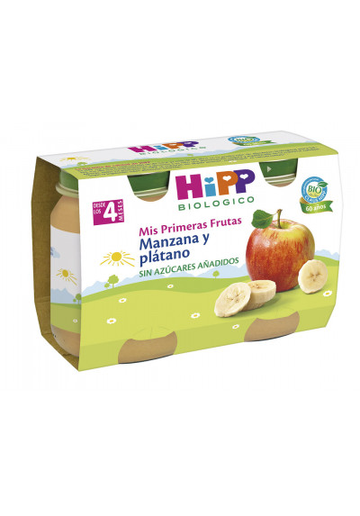 Potito Manzana & Plátano HiPP 2x125gr 4M+