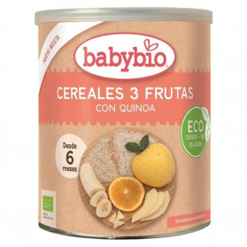 Papillas Babybio 3 Frutas Quinoa 6M+ 220gr