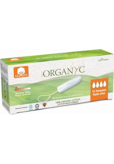 Tampón Super Plus Organic Organyc 16 unidades