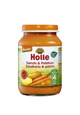 Potitos ecológicos Holle Zanahoria & Patata 4M+ 190gr