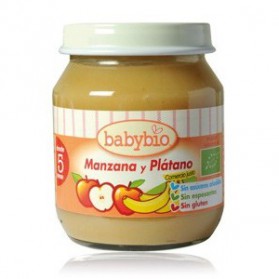 Potitos Babybio Manzana & Plátano 5M+ 2x130gr
